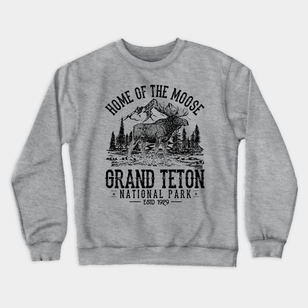 Grand Teton National Park Souvenirs Hiking Adventure Crewneck Sweatshirt by Annorazroe Graphic